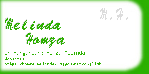 melinda homza business card